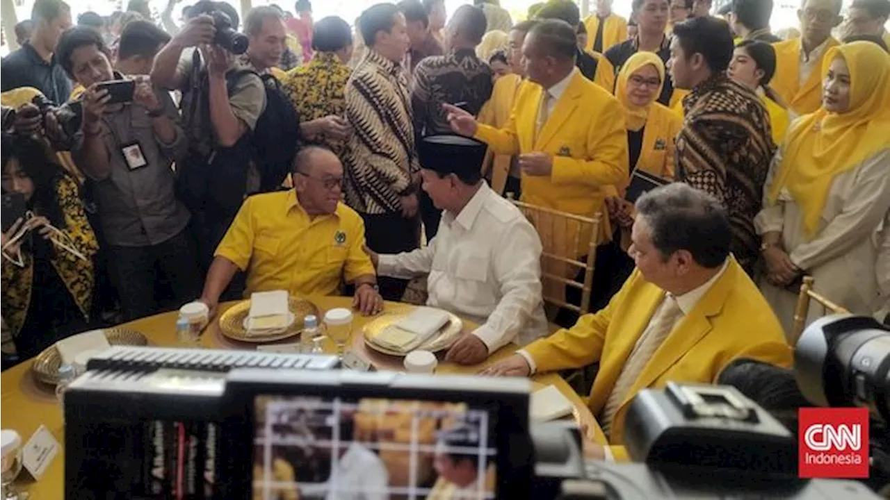 Prabowo Hadir ke Syukuran HUT ke-59 Partai Golkar