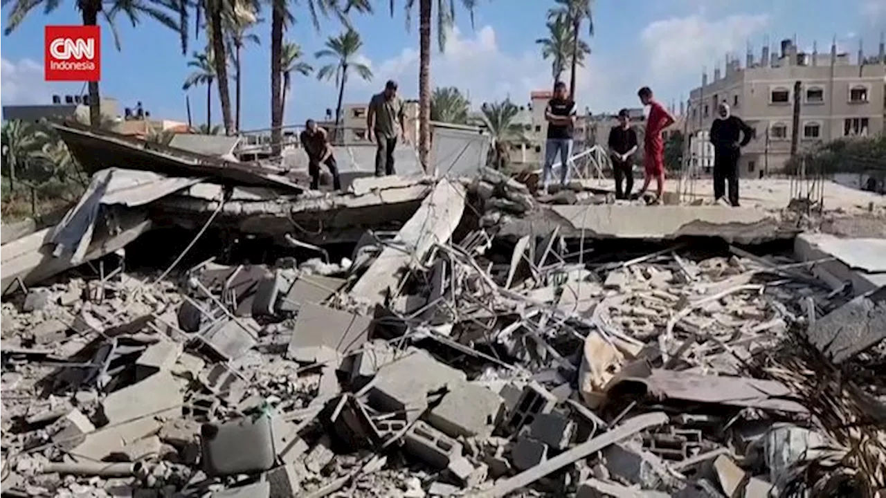 VIDEO: Israel Bom Masjid Di Jalur Gaza, 8 Orang Tewas