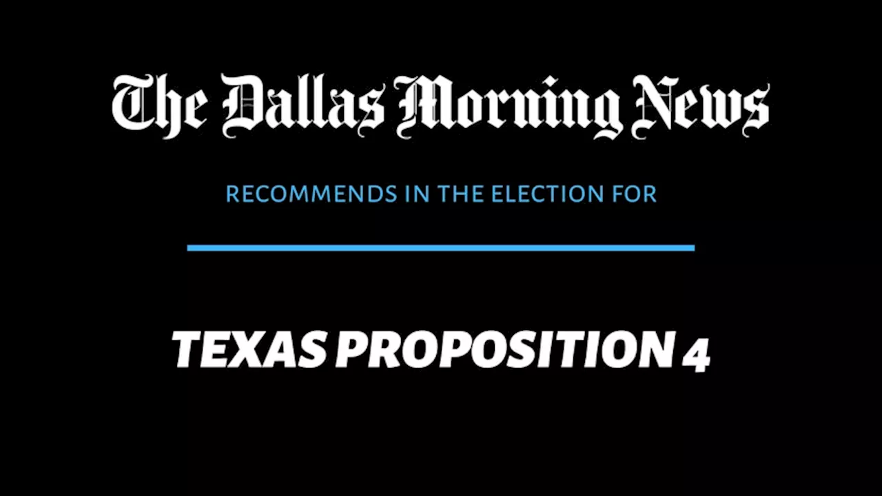 Texas Proposition 4 would increase homestead exemption