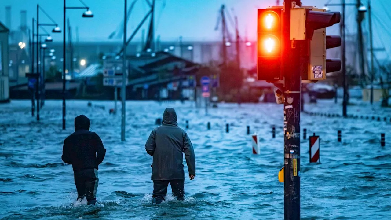 Überschwemmungen im Norden: Sturmflut an der Ostsee – Helfer im Dauereinsatz