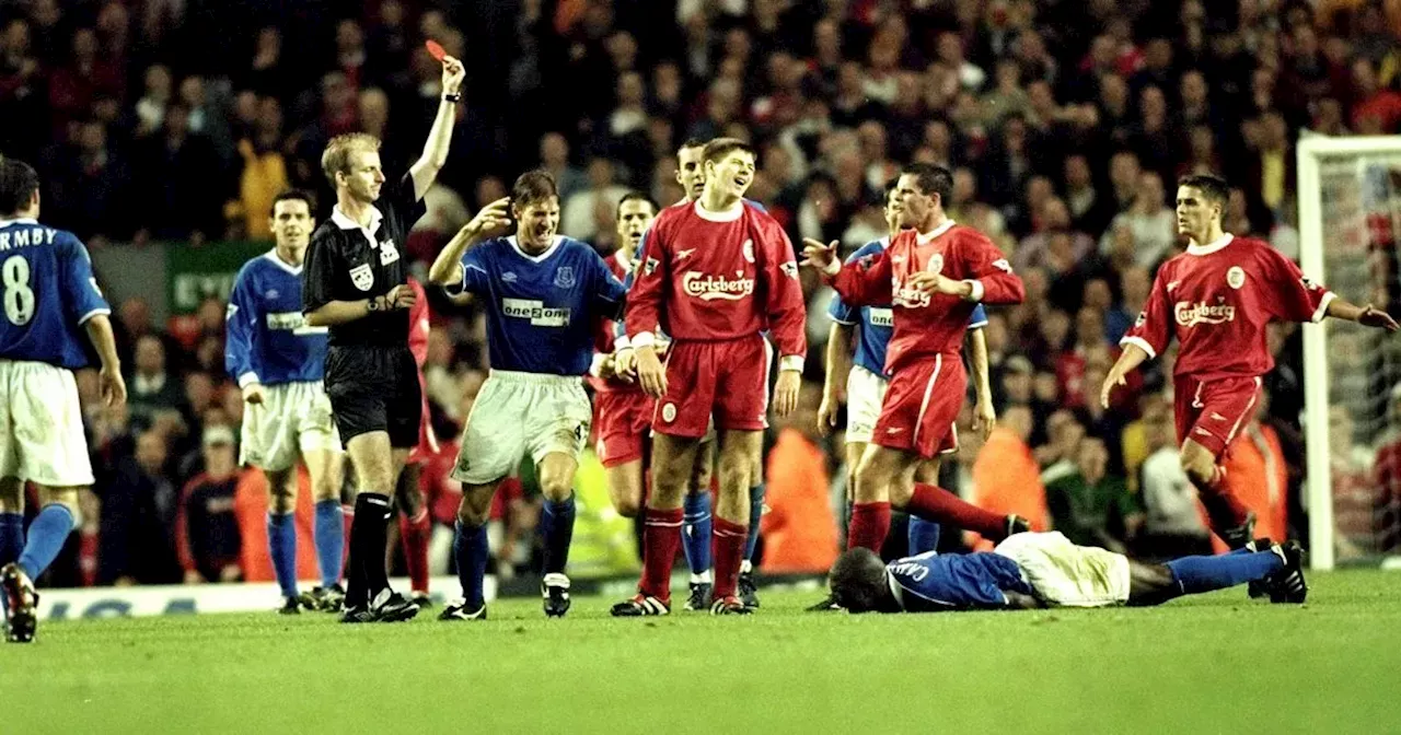 Everton derby hero 'dropped his keks' to Steven Gerrard after shocking tackle