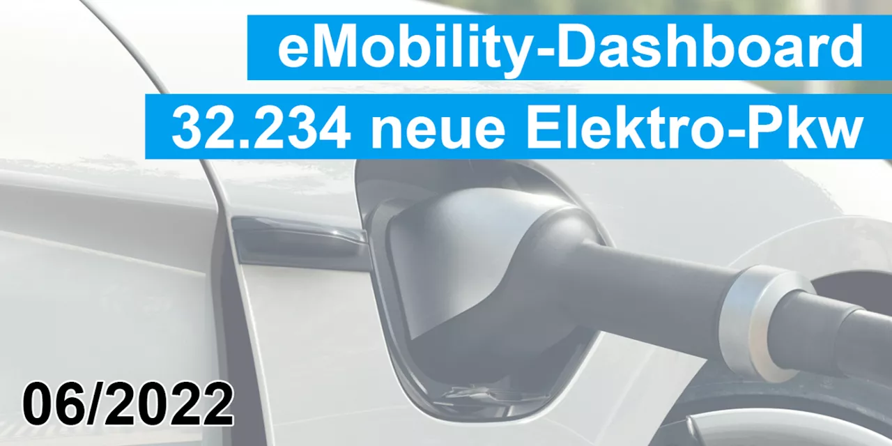 eMobility-Dashboard Juni: 32.234 reine Elektro-Pkw