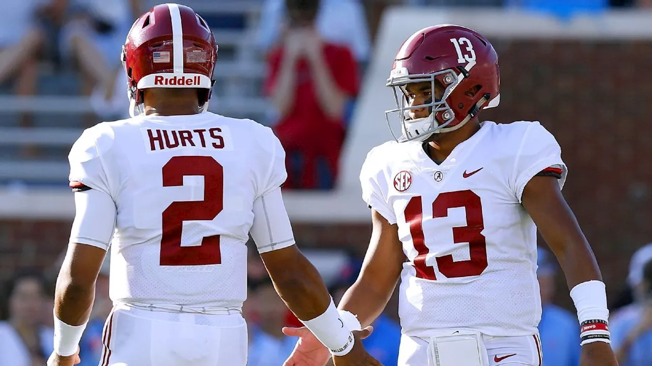 Jalen Hurts and Tua Tagovailoa by the numbers