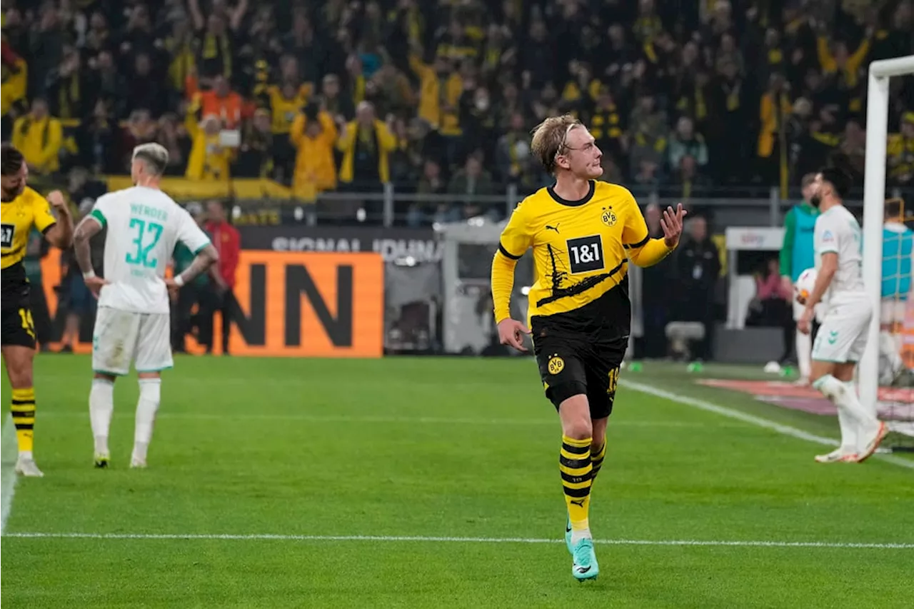 Brandt goal moves Dortmund top after 1-0 win over Werder