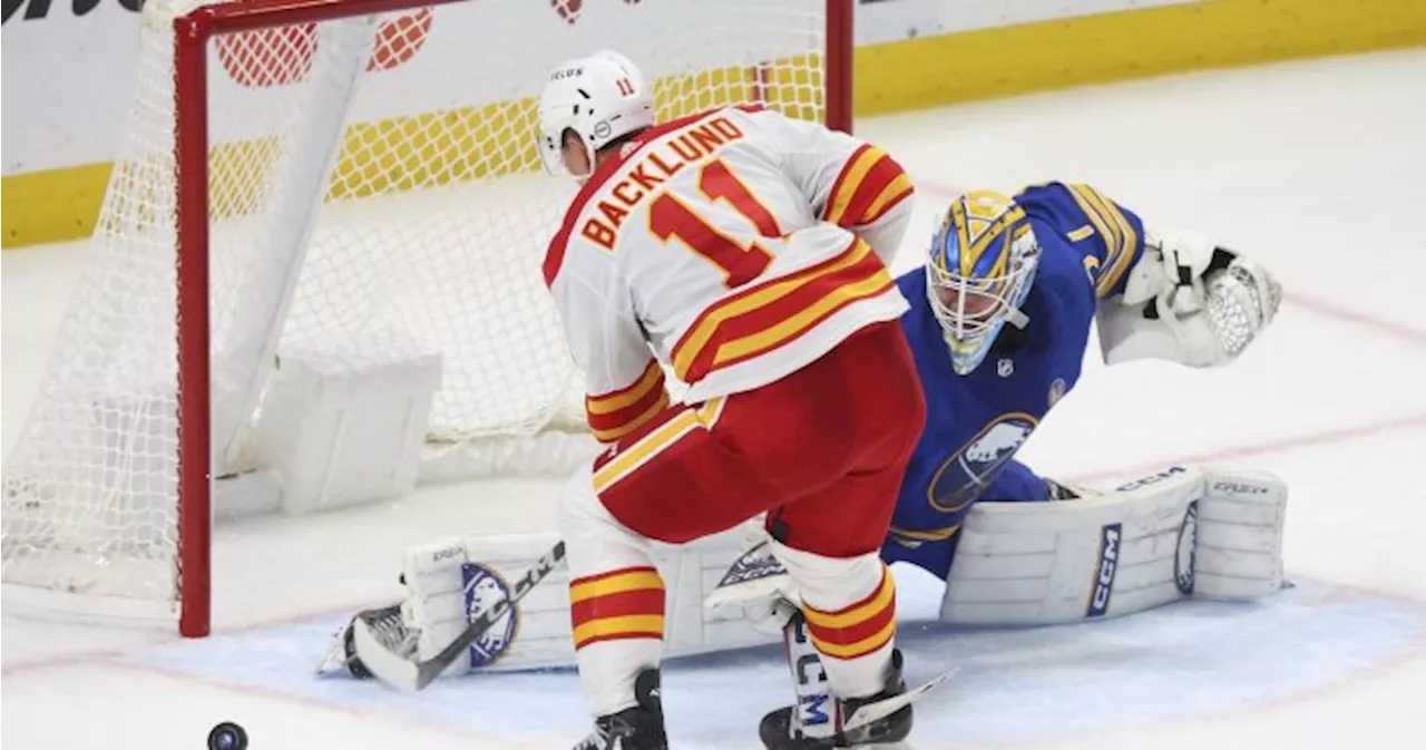 Adam Ruzicka scores go-ahead goal as Flames beat sloppy Sabres 4-3