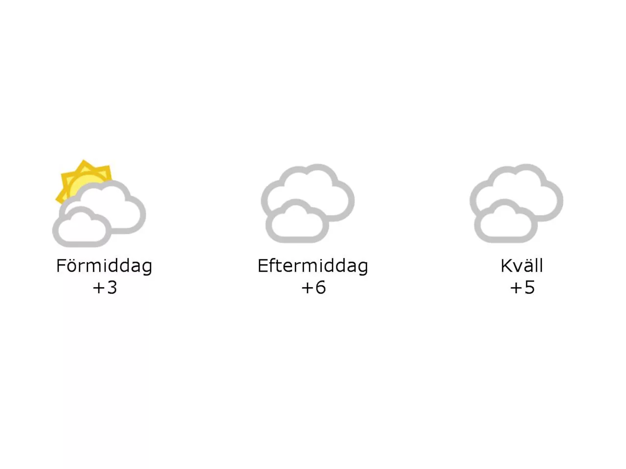 Laholm: 3 grader och molnigt under förmiddagen