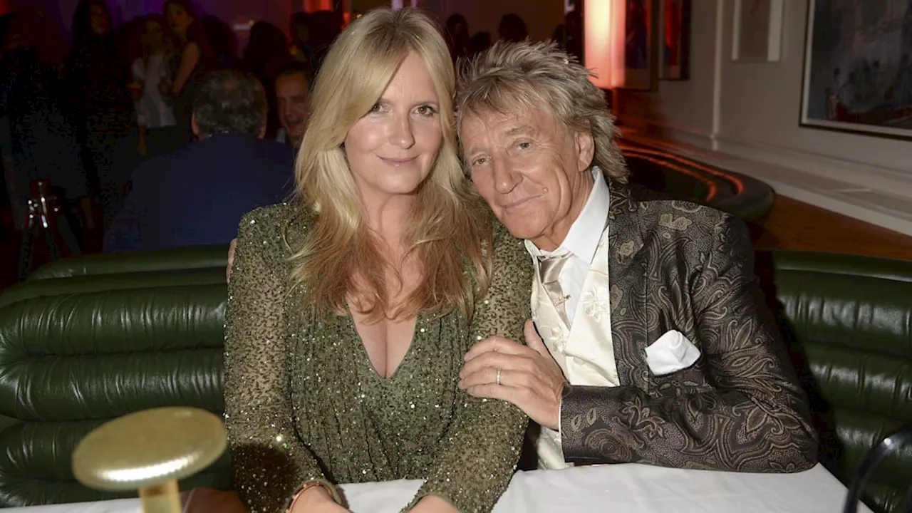 Penny Lancaster and Rod Stewart steal the show as the glam up for special cause