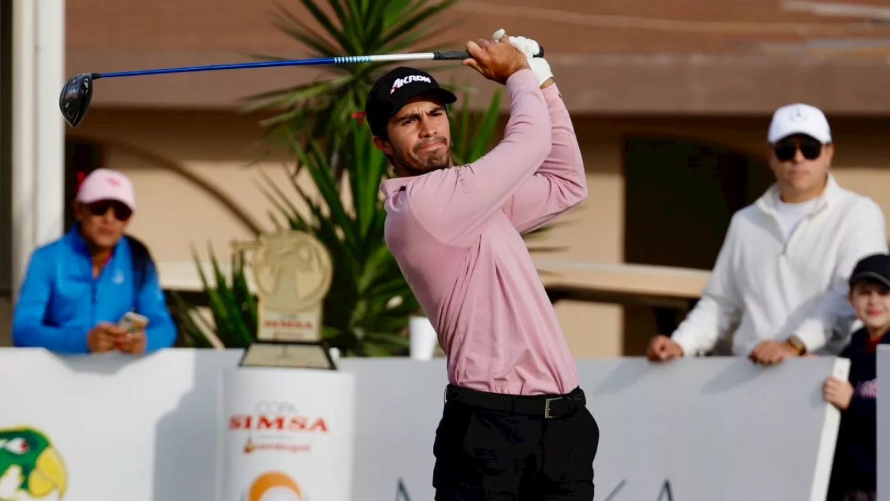 Los golfistas Álvaro Ortiz y Roberto Lebrija son líderes de la Copa Simsa