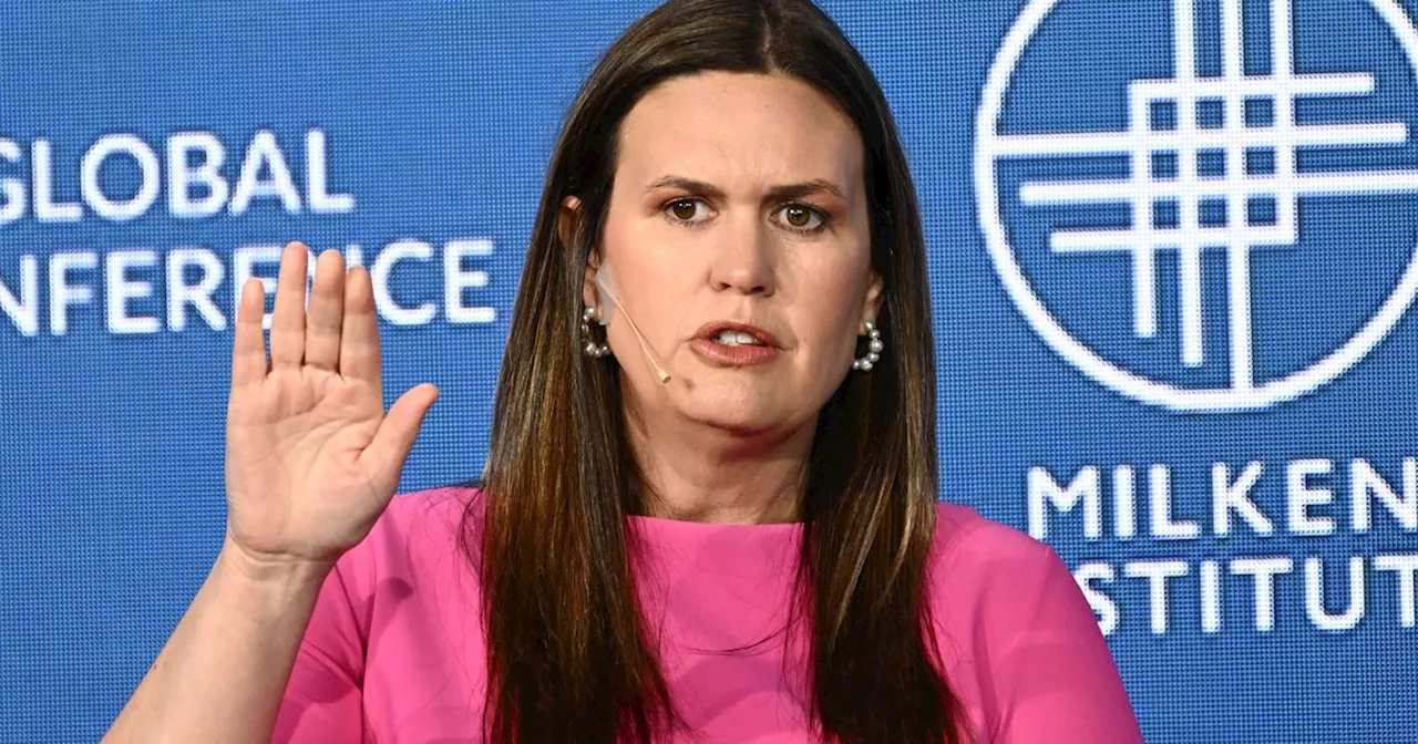 Sarah Huckabee Sanders Bans 'Woke' Words In Culture War Cluelessness