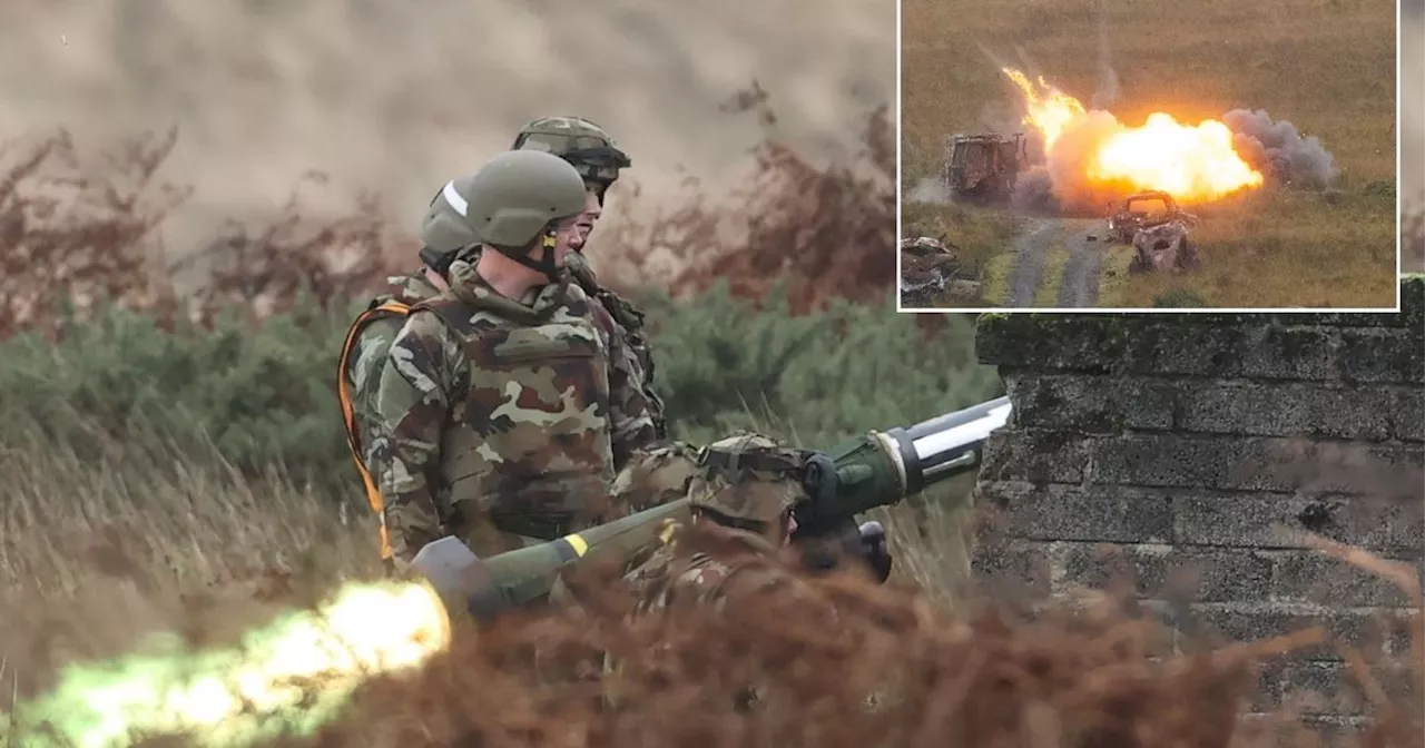 Irish soldiers test fire most expensive weapons before deploying to Middle East