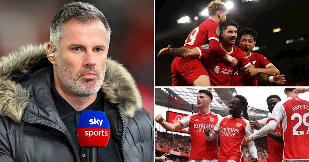 Jamie Carragher predicts where Liverpool and Arsenal will finish this season