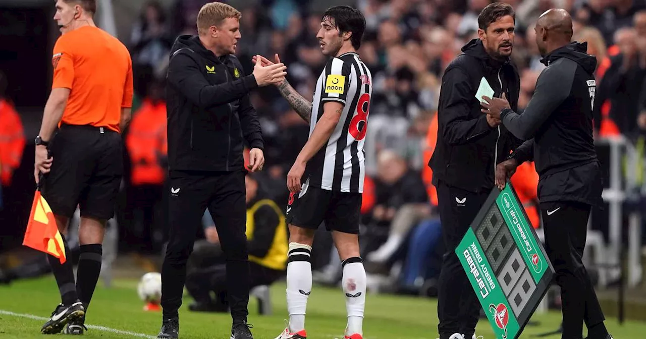 Eddie Howe says Sandro Tonali is in ‘pain and distress’ and vows to stand by him