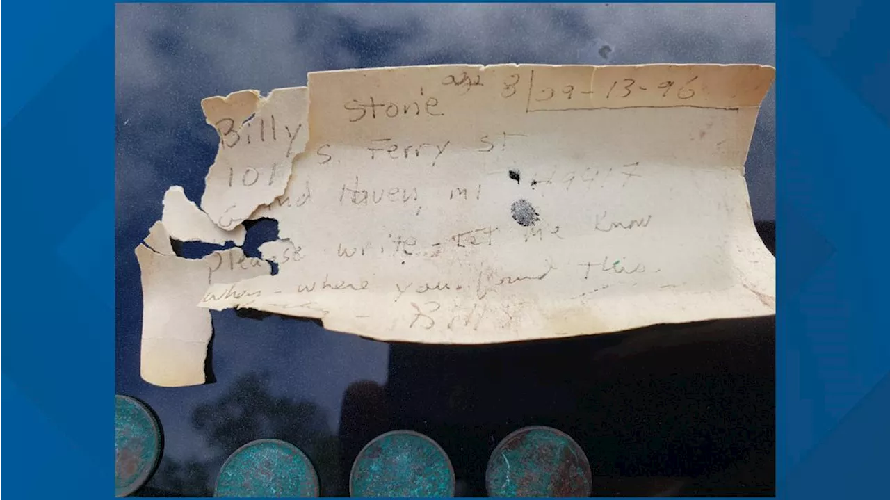 Message in a bottle found 27 years later