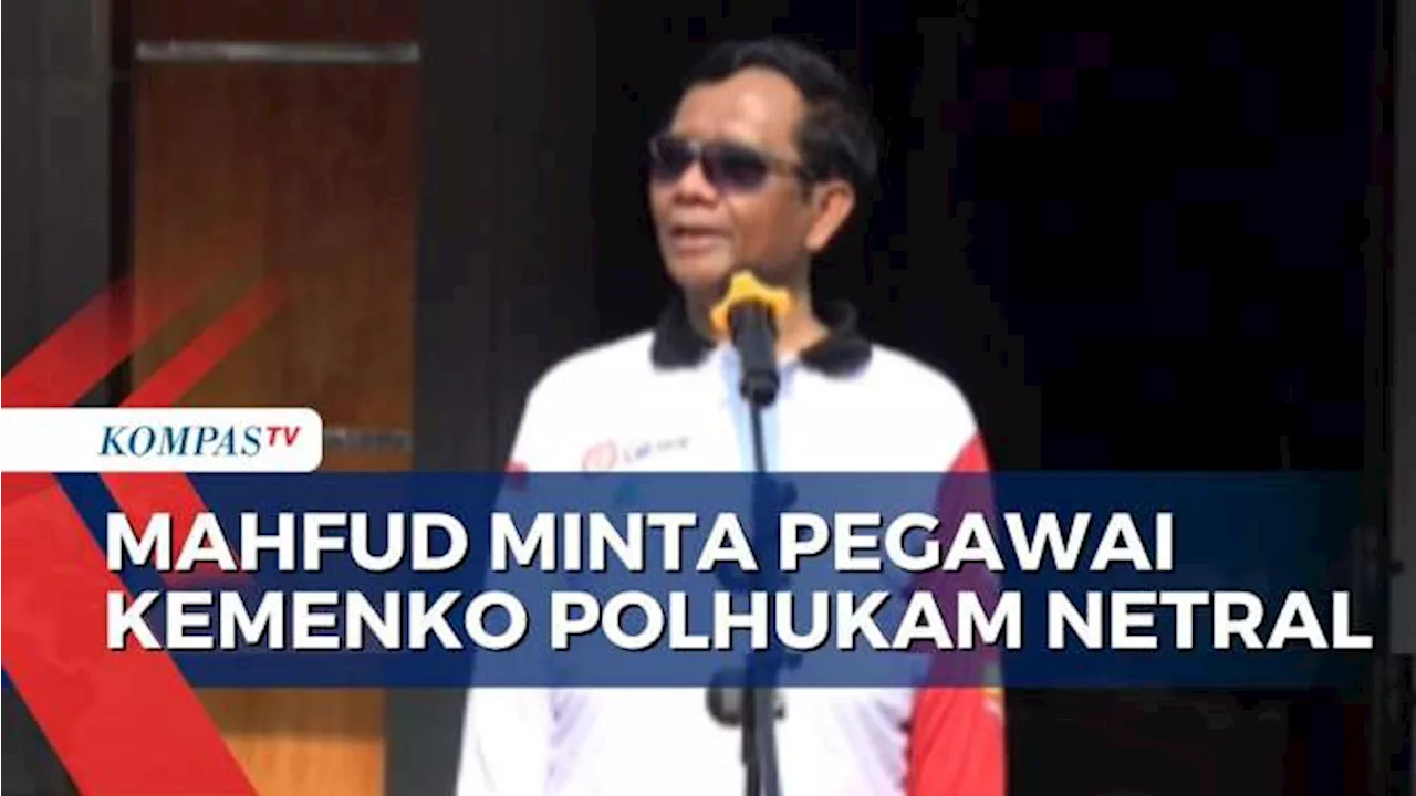 Manhfud MD Wanti-Wanti Pegawai Kemenko Polhukam Ikut Politik Elektoral