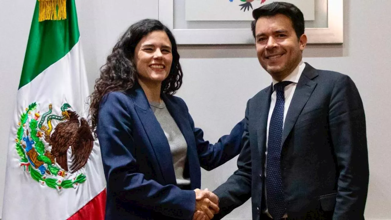 Luisa María Alcalde recibe a Félix Arturo Medina, nuevo subsecretario de Derechos Humanos, en Segob