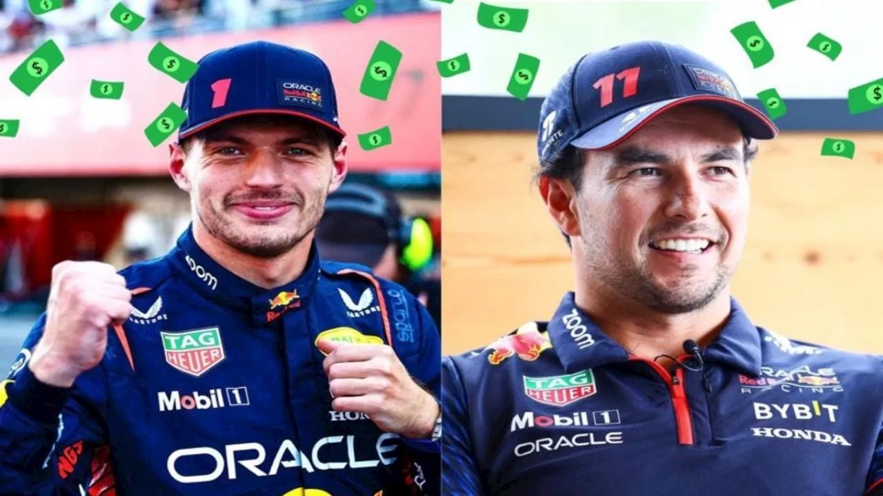 Checo Pérez y Max Verstappen: Checo no le llega ni a los talones a Verstappen; estas son sus fortunas