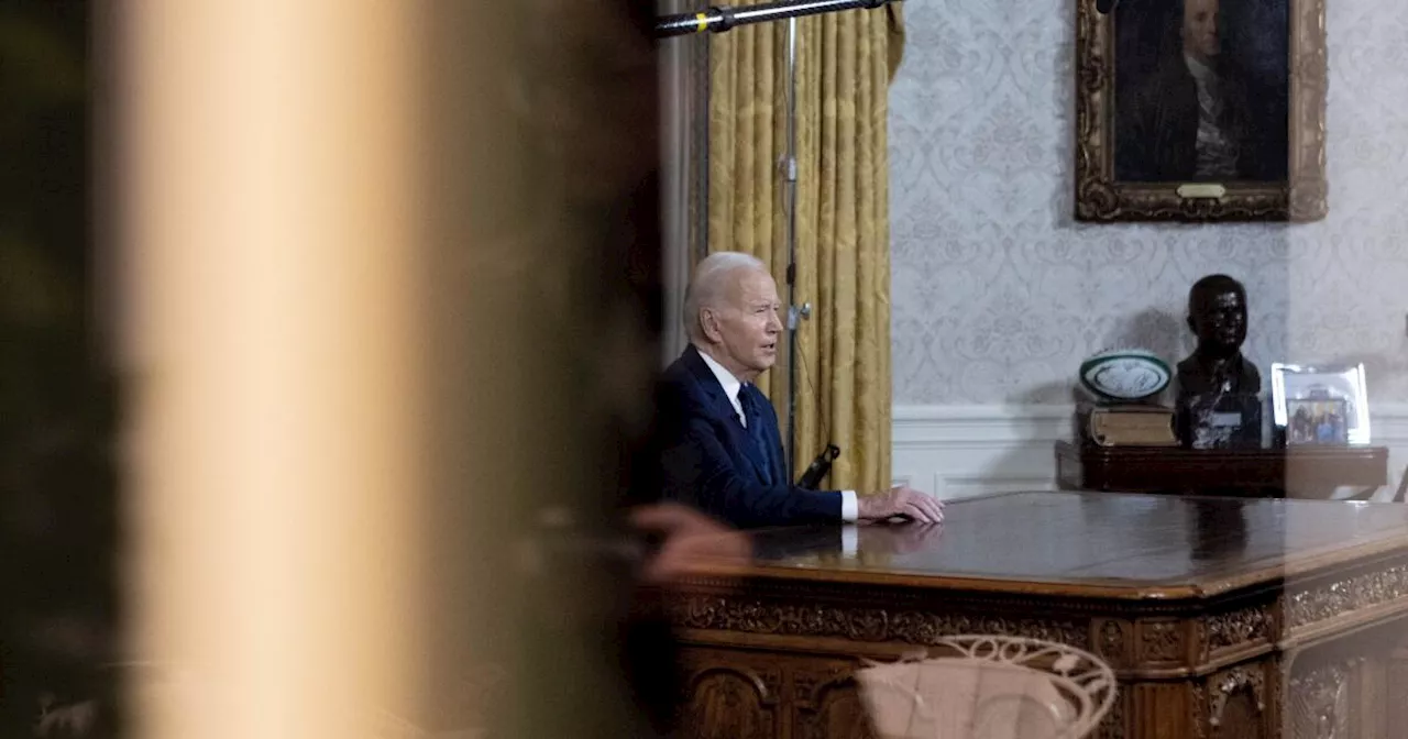 Biden urges more U.S. military funding for Ukraine, Israel in Oval Office address