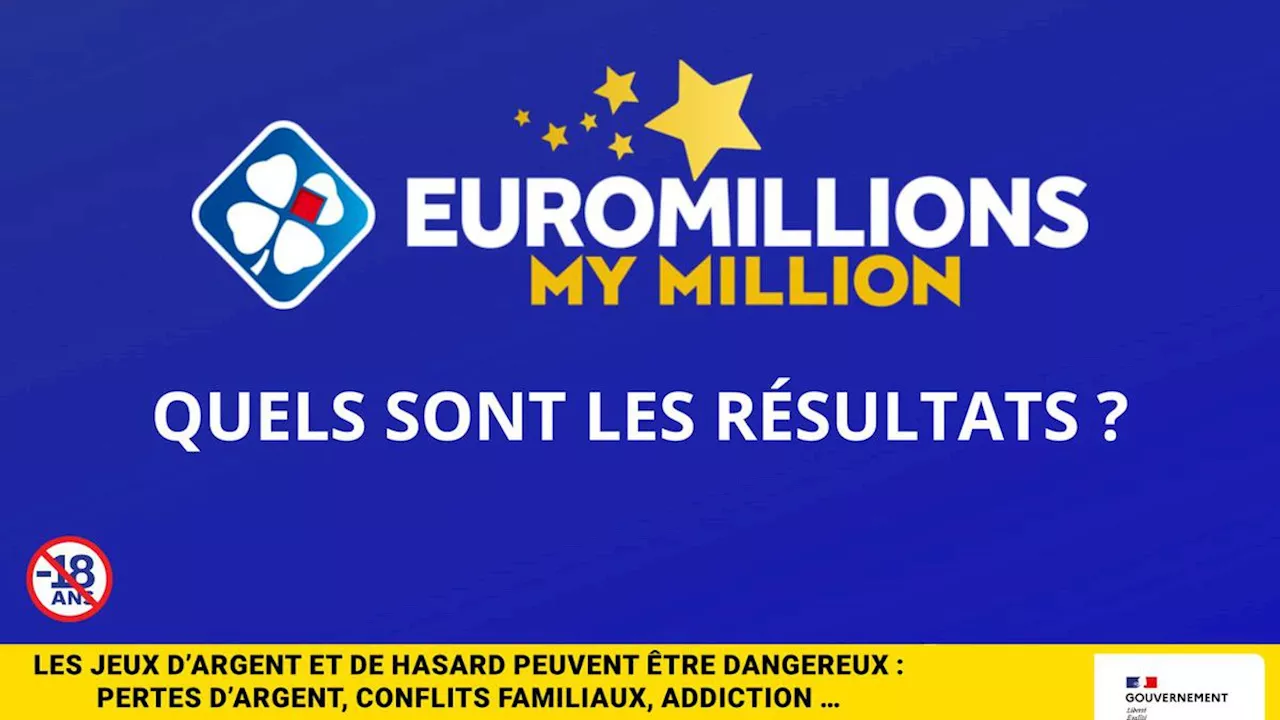 Les résultats de l’EuroMillions de la FDJ du vendredi 20 octobre 2023