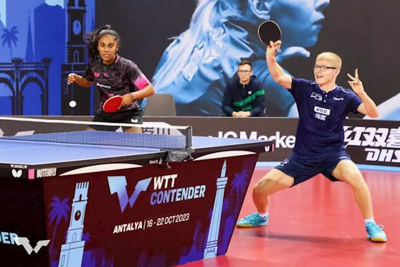 Félix Lebrun et Prithika Pavade en finale du double mixte au tournoi WTT d'Antalya