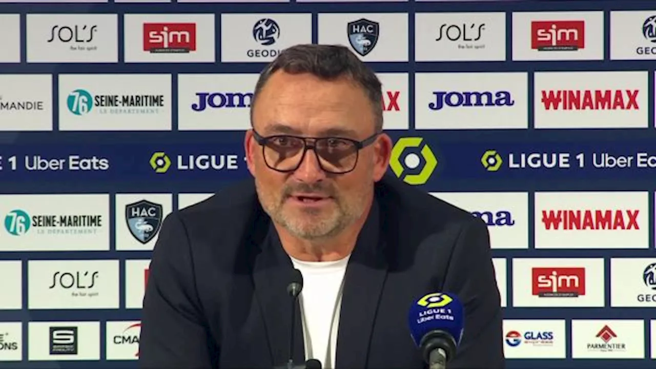 Franck Haise, l'entraîneur de Lens après le match nul au Havre : « Quand on fait une mi-temps sur deux... »