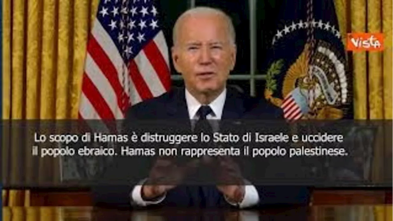 Biden: Hamas non rappresenta palestinesi, li usa come scudi umani