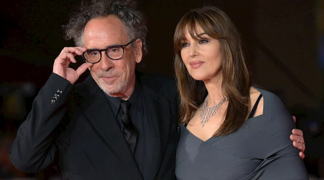 Tim Burton e Monica Bellucci brillano alla festa del Cinema di Roma