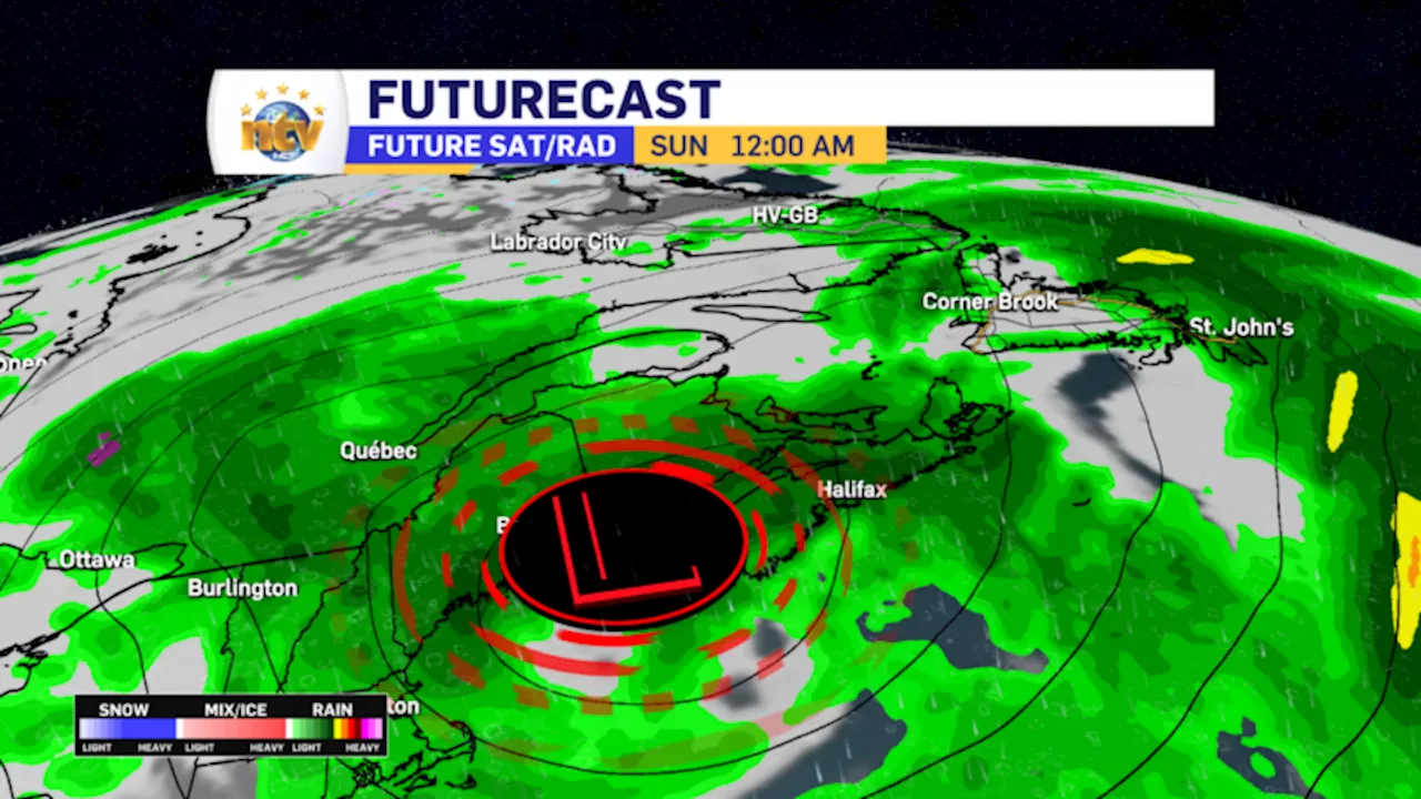 Weekend system to bring heavy rainfall, gusty winds to Newfoundland