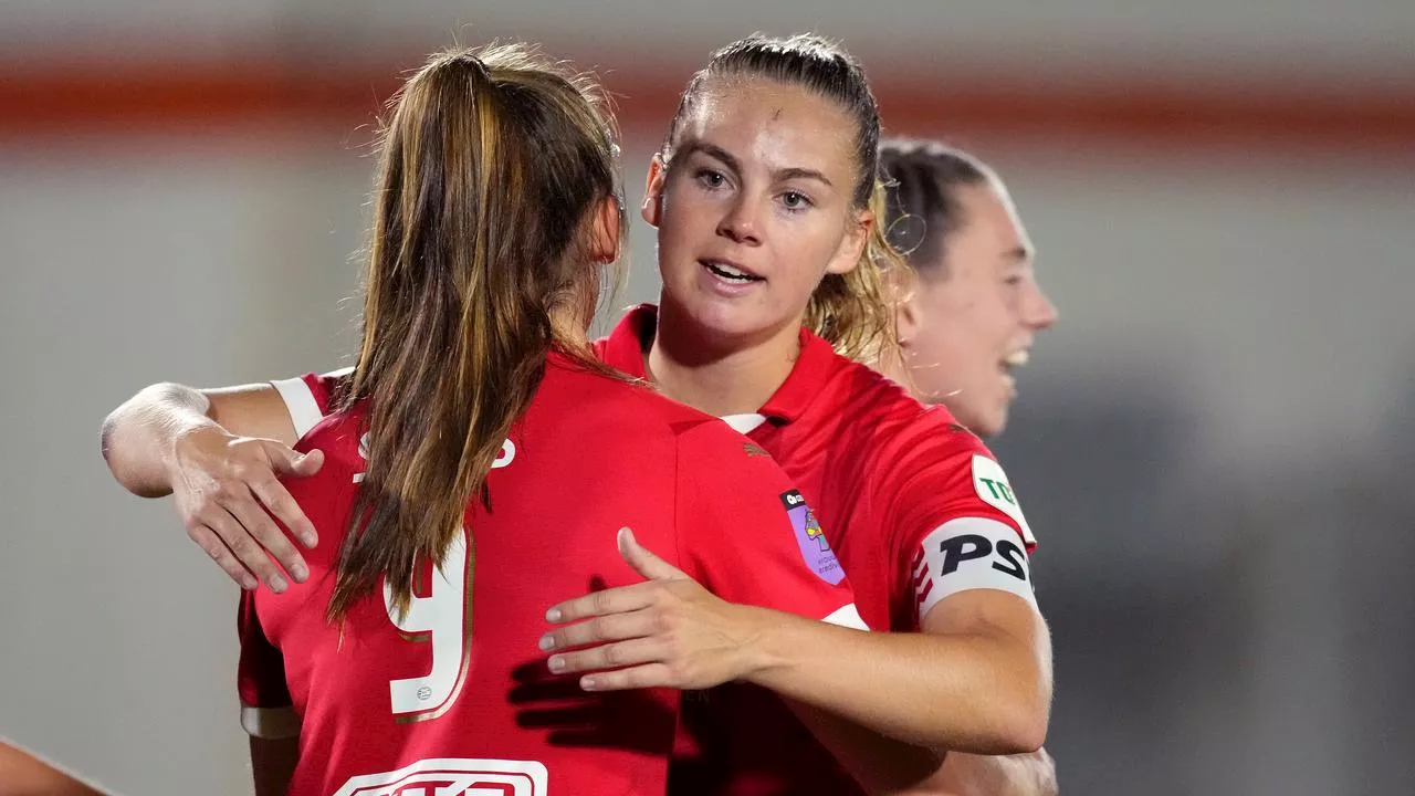 PSV Vrouwen walst over koploper FC Utrecht heen, Feyenoord van de nul af