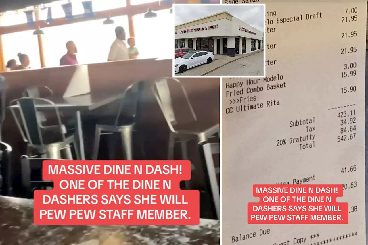 Funeral party walks out on $542 restaurant tab — dine and dash caught on video