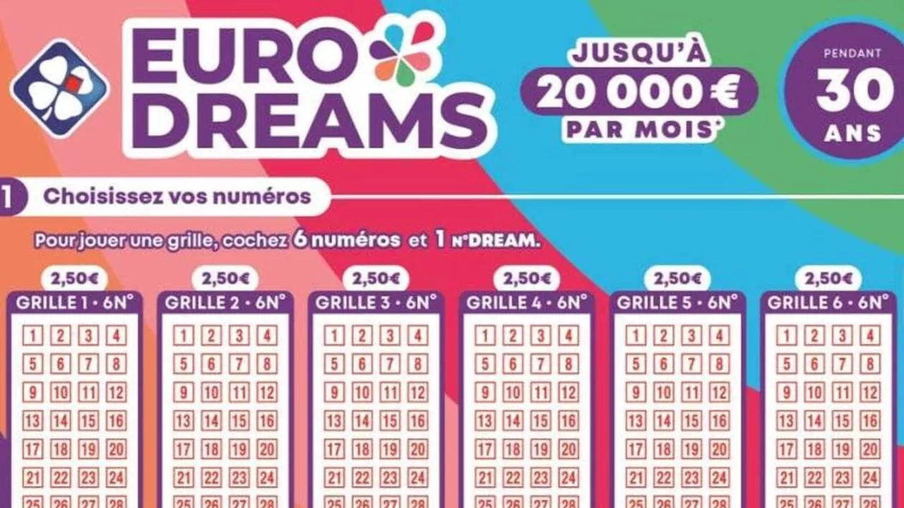 FDJ lance EuroDreams, une loterie européenne pour gagner jusqu’à 20 000 € par mois pendant 30 ans