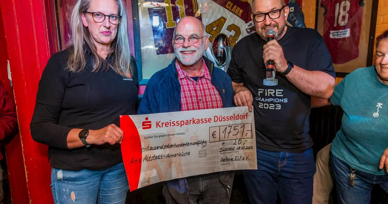 Rhein Fire: Fans spenden 1771 Euro an die Altstadt Armenküche