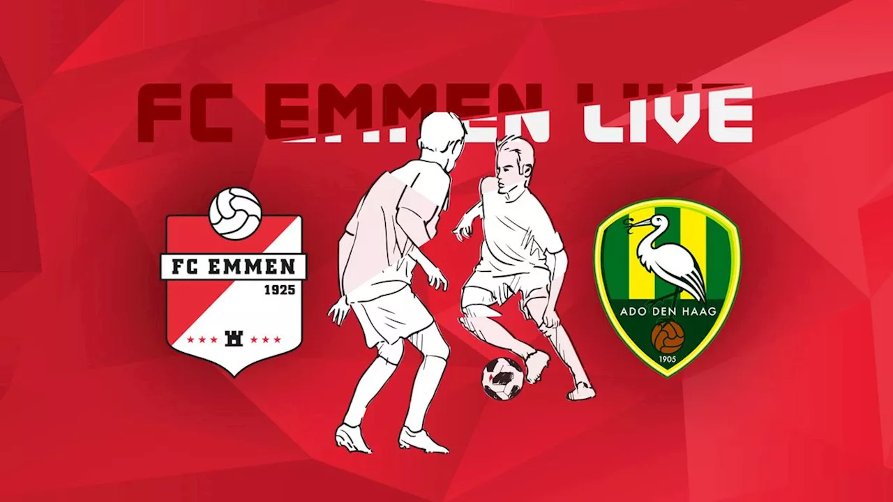 Lees terug: FC Emmen geeft alles weg in de laatste minuten tegen ADO Den Haag