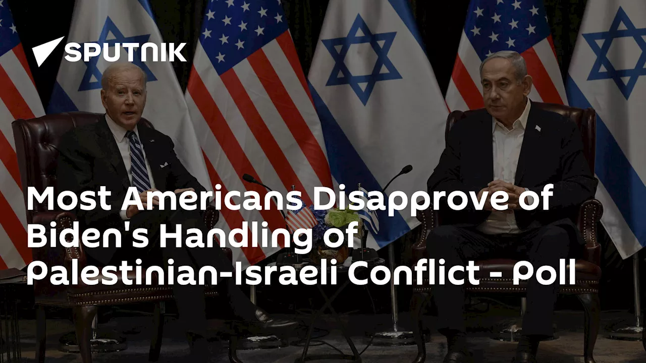 Most Americans Disapprove of Biden's Handling of Palestinian-Israeli Conflict