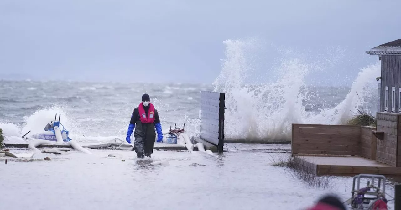 Northern Europe continues to brace for gale-force winds and floods