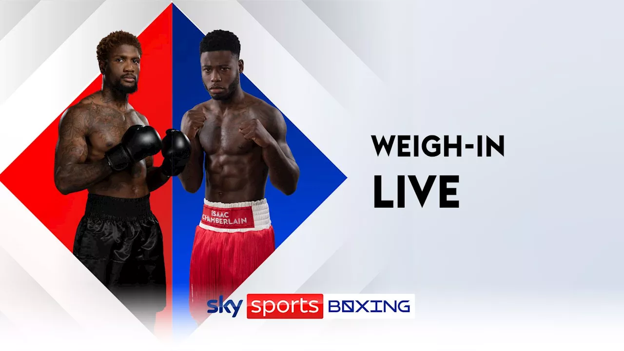 LIVE STREAM: Watch Isaac Chamberlain and Mikael Lawal weigh-in at York Hall