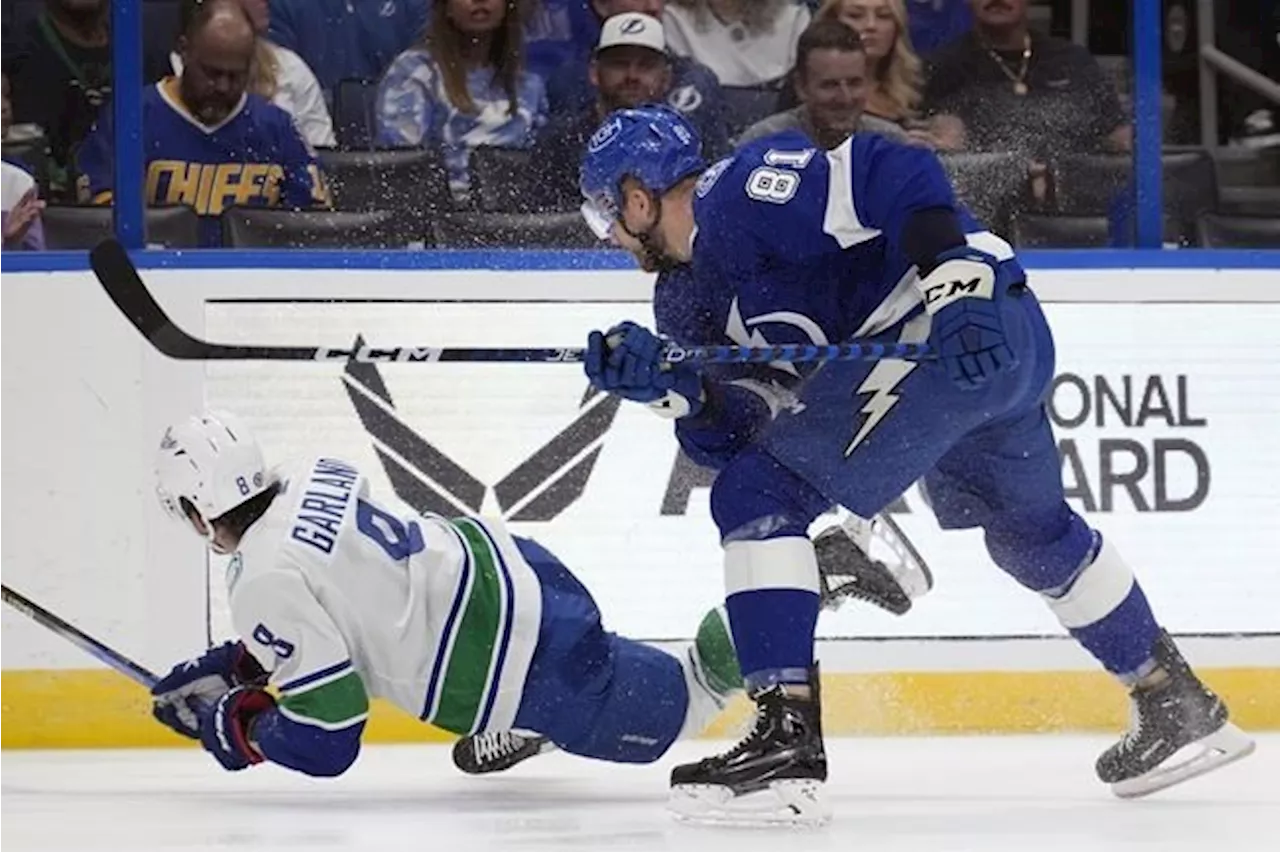 Nikita Kucherov scores twice, Lightning beat Canucks 4-3 to end 3-game winless streak