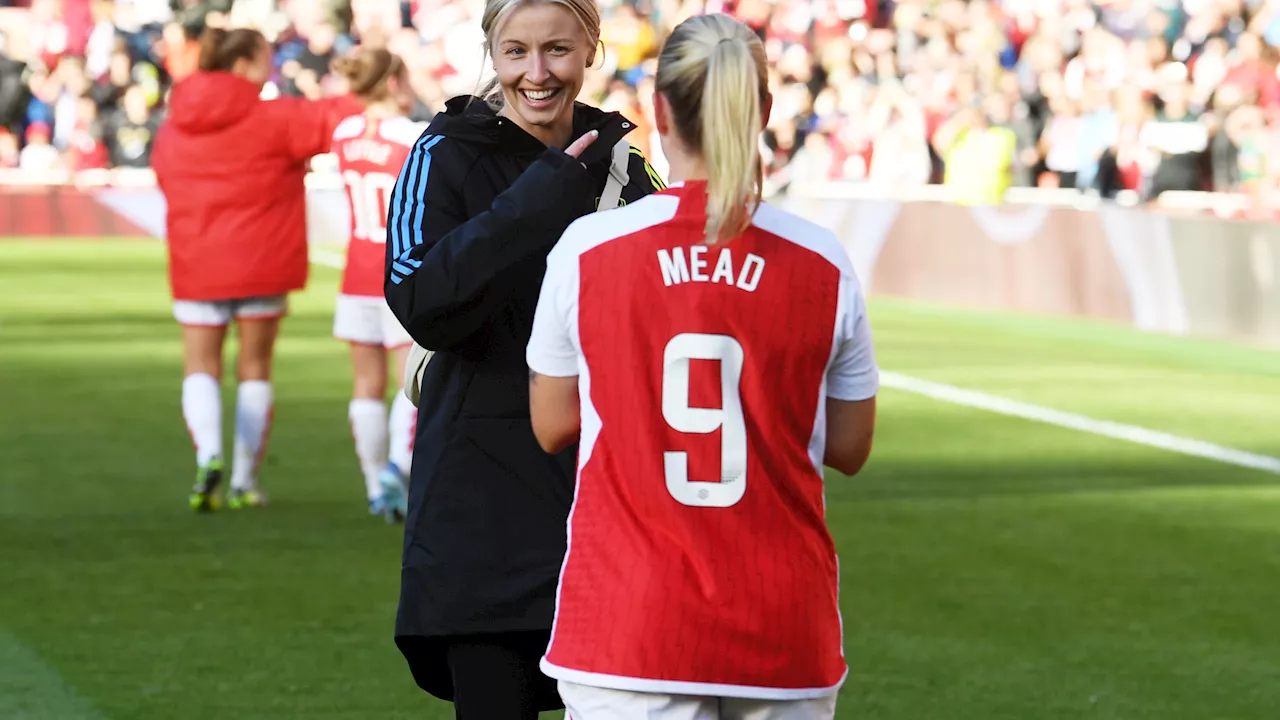 Leah Williamson hailed as a ‘great leader’ by Arsenal boss Jonas Eidevall after she bought Beth Mead a kar...