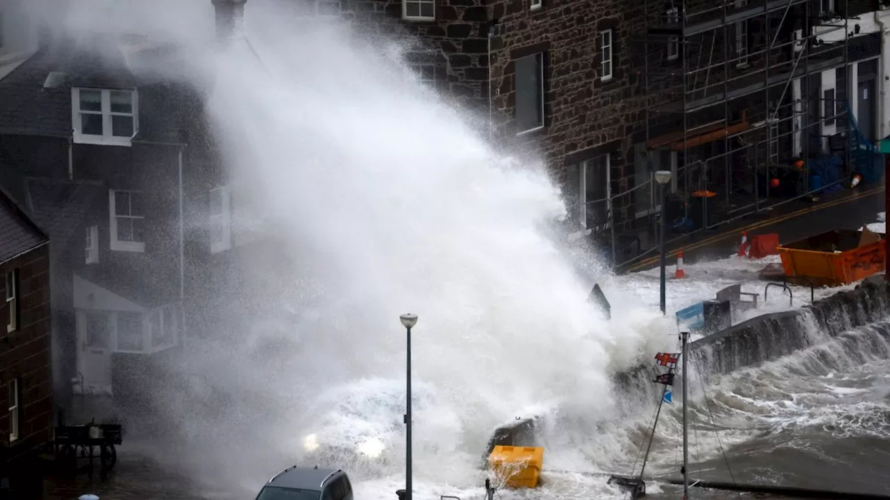 Storm Babet batters England as woman dies and thousands left without power in Scotland