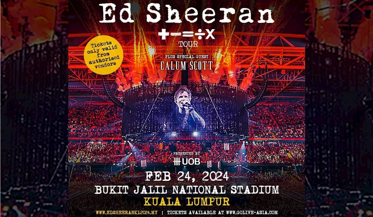 Ed Sheeran To Perform In Malaysia Next Year With Calum Scott As Guest