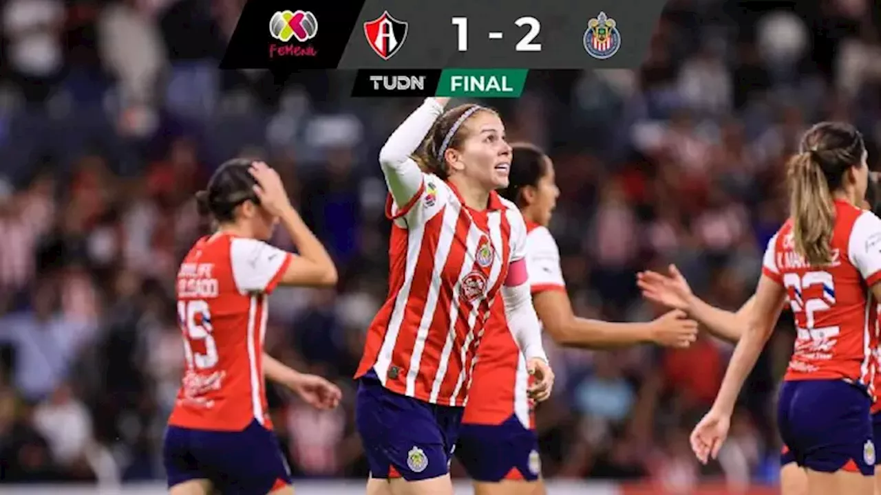 Chivas viene de atrás y vence al Atlas en duelo tapatío en Liga MX Femenil