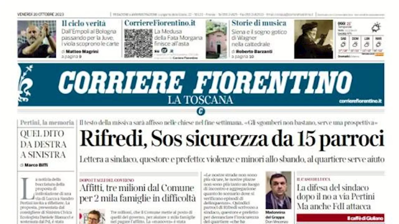 Dall'Empoli al Bologna, Corriere Fiorentino apre sui viola di Italiano: 'Il ciclo verità'