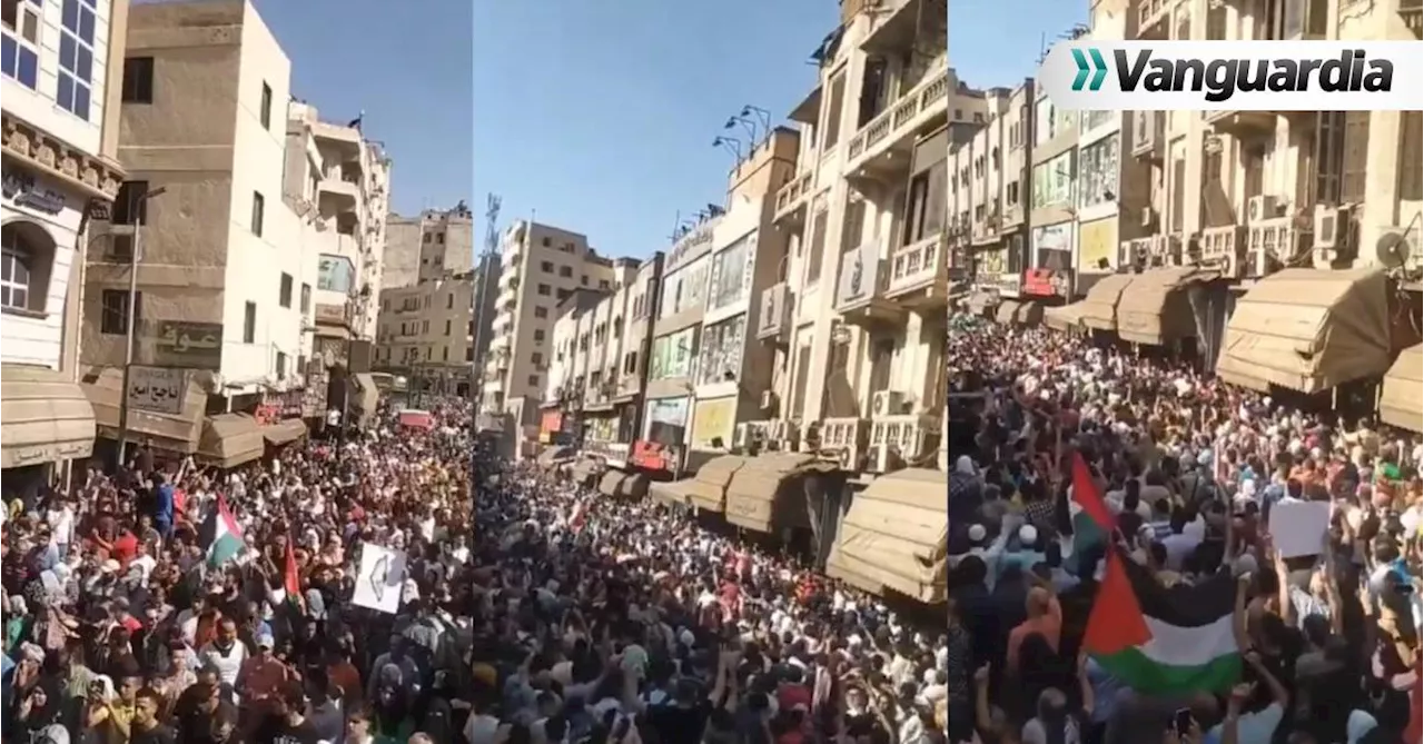 Video: Decenas de detenidos en El Cairo por protesta no autorizada en solidaridad con Palestina