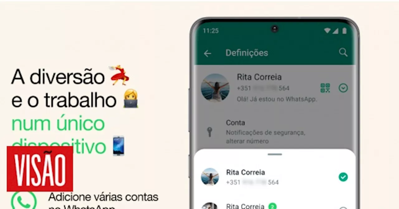 Vai ser possível usar duas contas de WhatsApp ao mesmo tempo