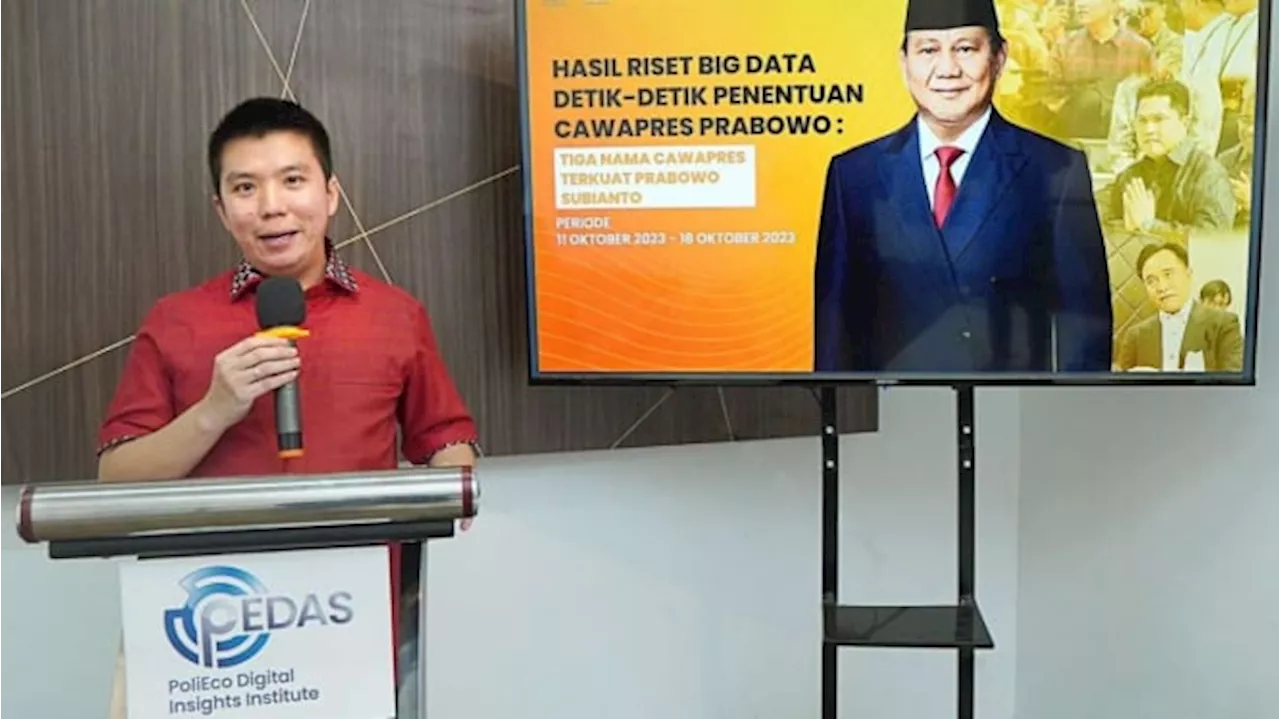 Riset PoliEco Digital Insights Institute, Yusril Raih Sentimen Positif Tertinggi Cawapres Prabowo