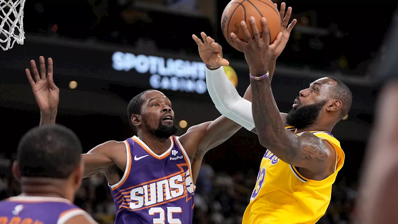 Kevin Durant leads Suns past LeBron James, Lakers in preseason finale in rare matchup between stars