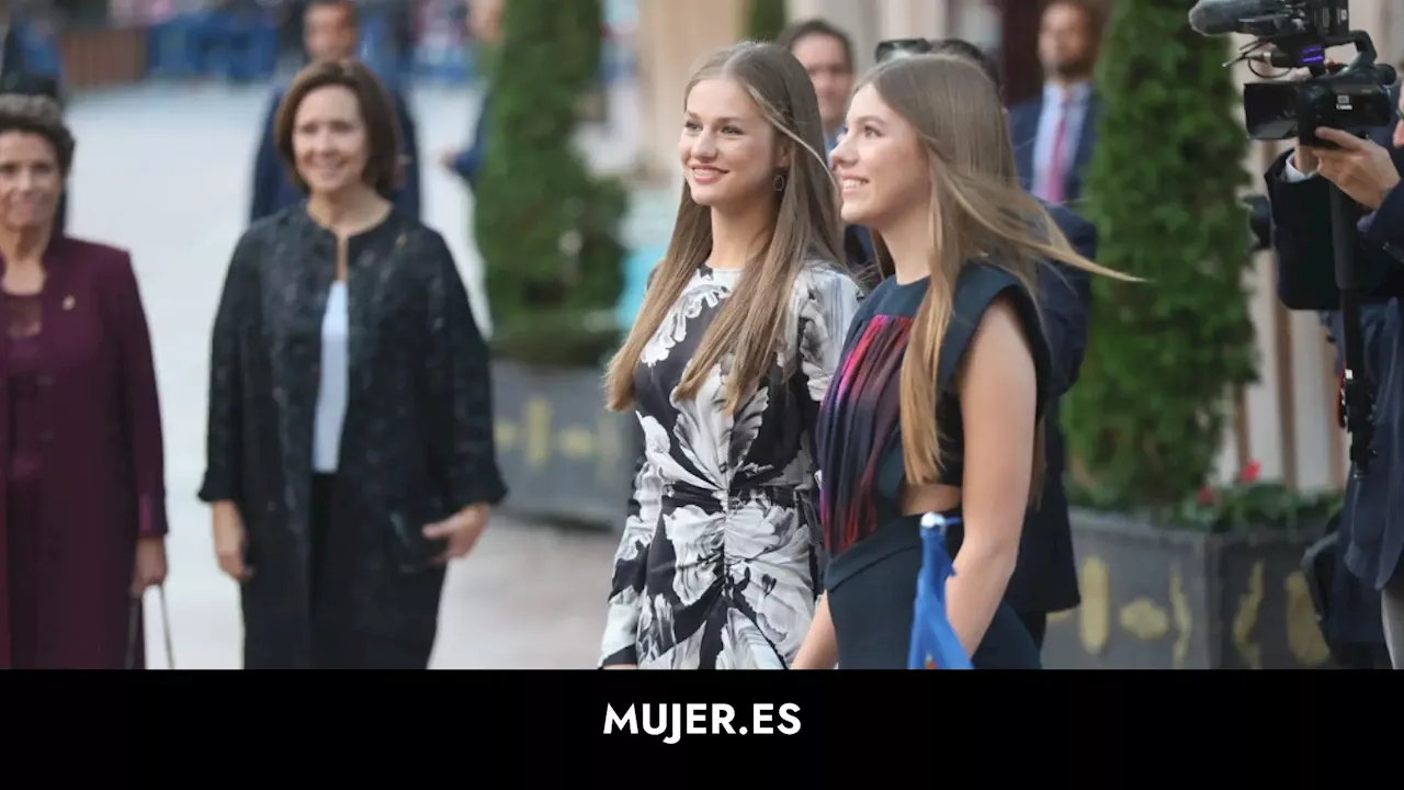 La Infanta Sofía luce un espléndido vestido bicolor de menos de 200 euros en los Premios Princesa de Asturias