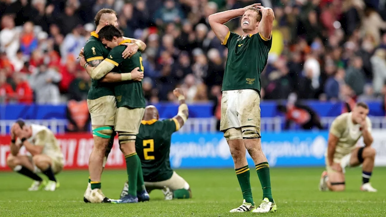 South Africa edge England in Rugby World Cup thriller to reach second-consecutive final