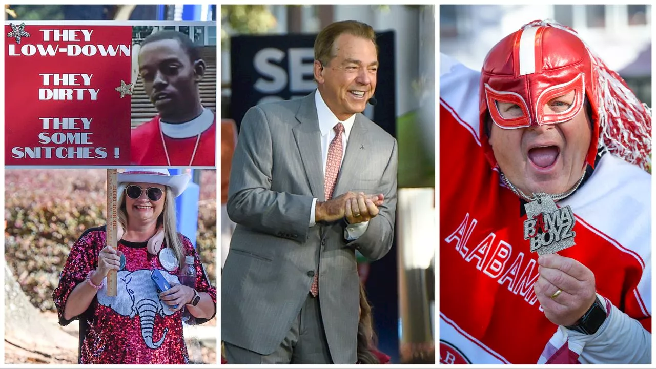 Nick Saban, SEC Nation, ‘I Hate Tennessee Guy’ signs rocking pregame in Tuscaloosa