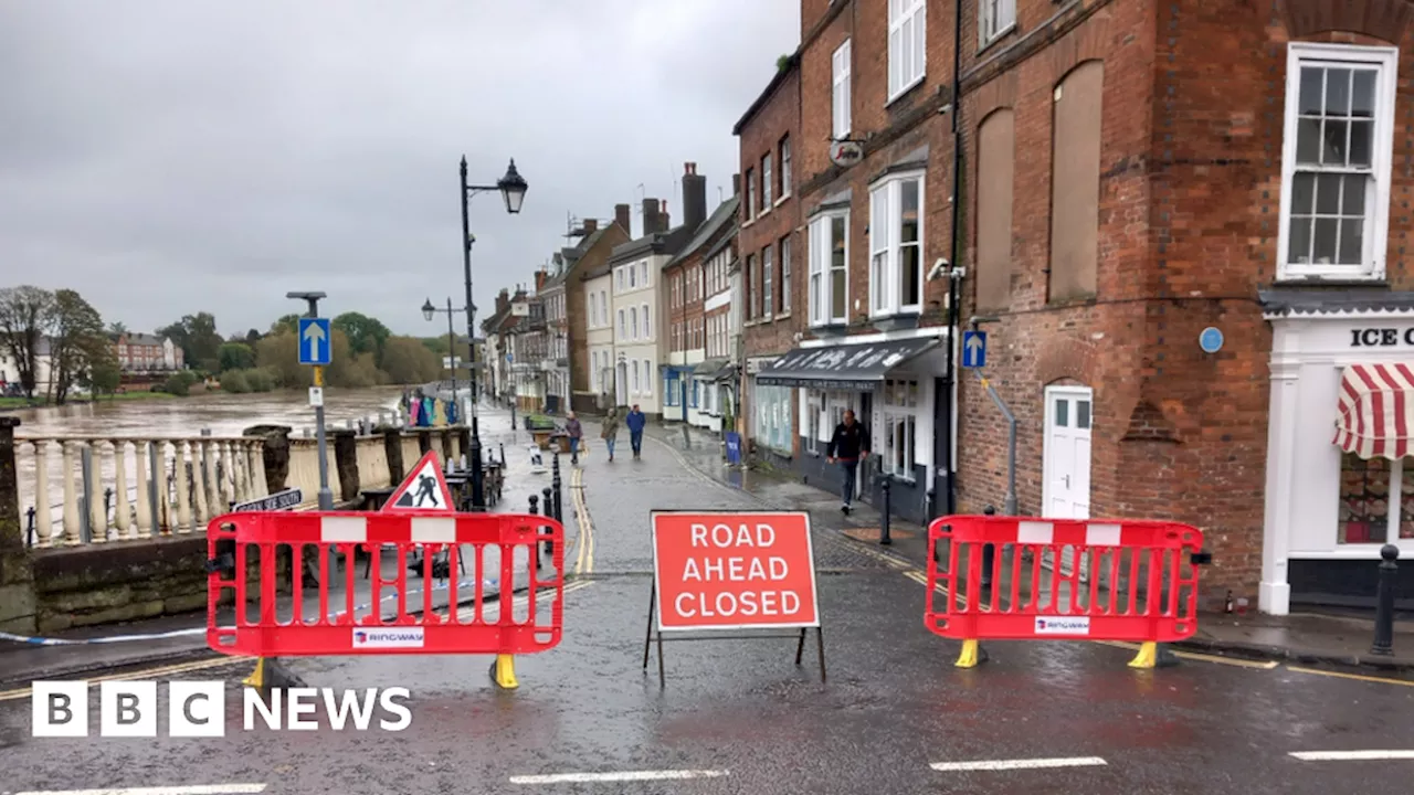 Flooding: Roads and bridges shut as river levels rise