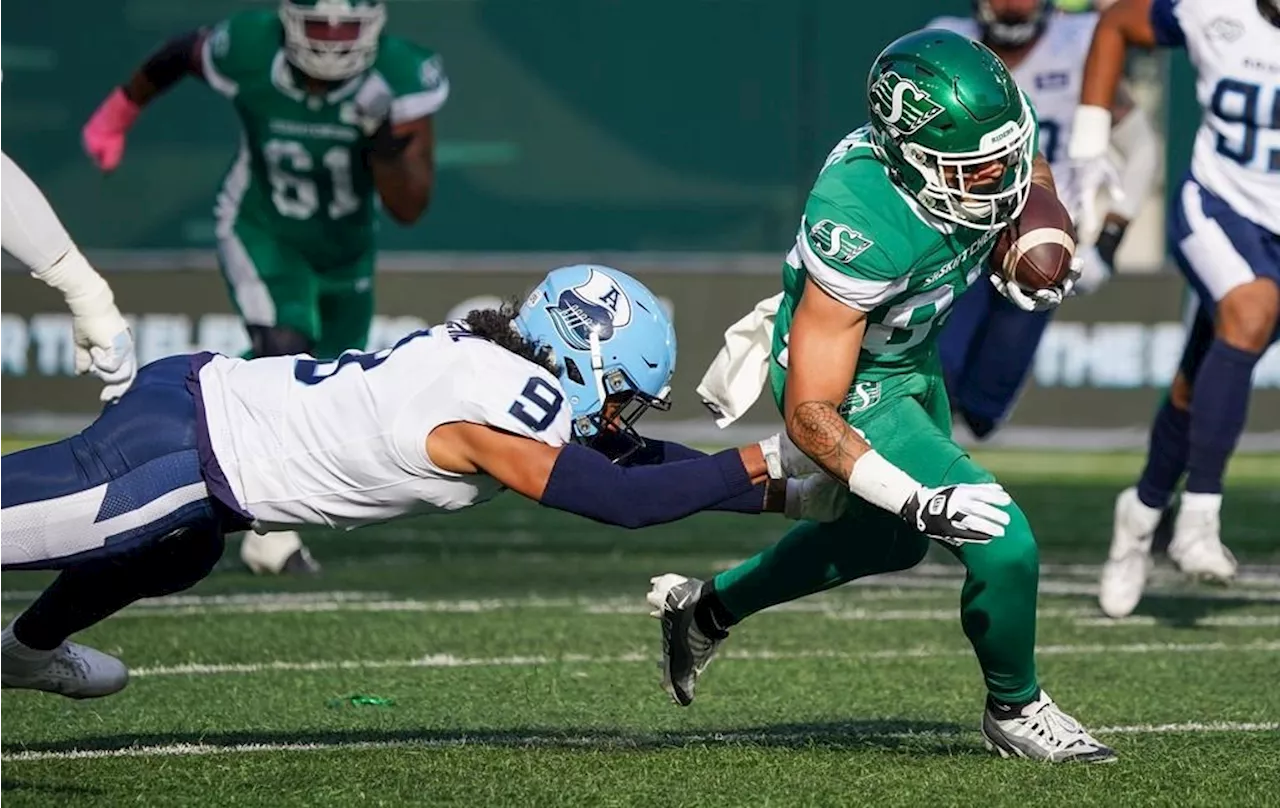 Roughriders' playoff hopes end with 29-26 loss to Argonauts